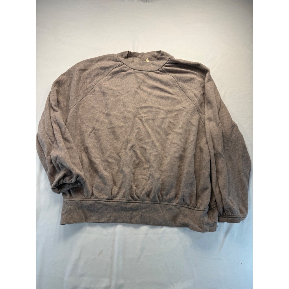 Universal Thread Womens XXL Sweatshirt Brown Heathered Raglan French Terry Top